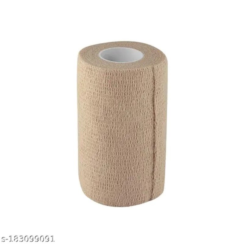 Crepe Cohesive Elastic Bandage, 10Cm X 4.5M, Non-Woven, Beige Color
