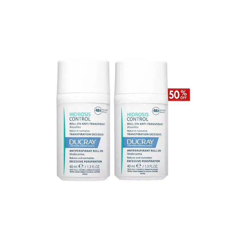 Ducray Hidrosis Control 48h Antiperspirant Roll-On 40mL Offer (50% Off On 2 Piece)