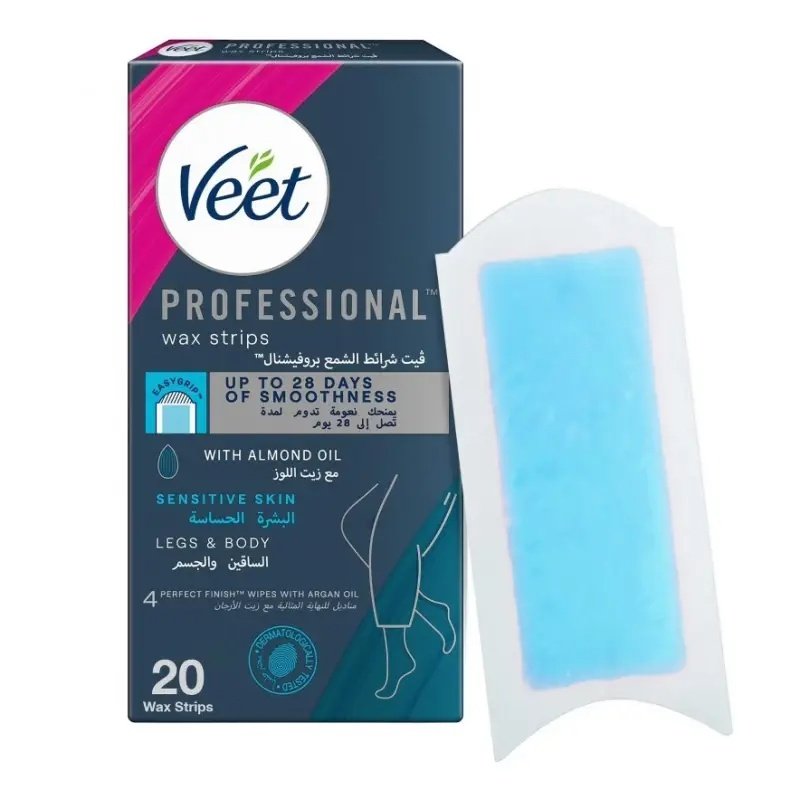 Veet Wax Strips Sensitive Skin 20 Strips Veet Wax Strips Sensitive Skin 20 Strips