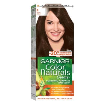 Garnier Color Naturals Creme Hair Color No (4.0) Brown Garnier Color Naturals Creme Hair Color No (4.0) Brown