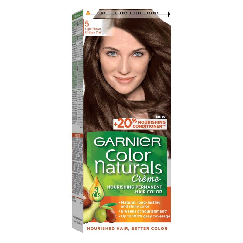 Garnier Color Naturals Creme Hair Color No (5.0) Light Brown Garnier Color Naturals Creme Hair Color No (5.0) Light Brown