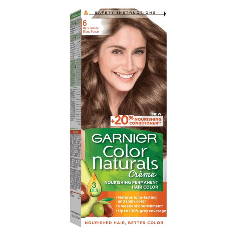 Garnier Color Naturals Creme Hair Color No (6.0) Dark Blonde Garnier Color Naturals Creme Hair Color No (6.0) Dark Blonde