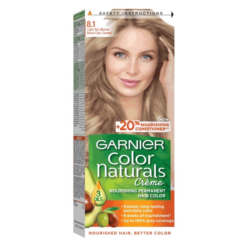Garnier Color Naturals Creme Hair Color No (8.1) Light Ash Blonde Garnier Color Naturals Creme Hair Color No (8.1) Light Ash Blonde