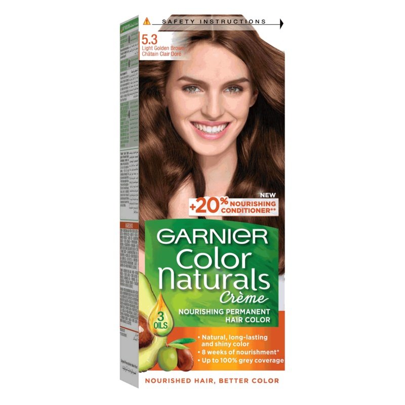 Garnier Color Naturals Creme Hair Color No (5.3) Light Golden Brown Garnier Color Naturals Creme Hair Color No (5.3) Light Golden Brown