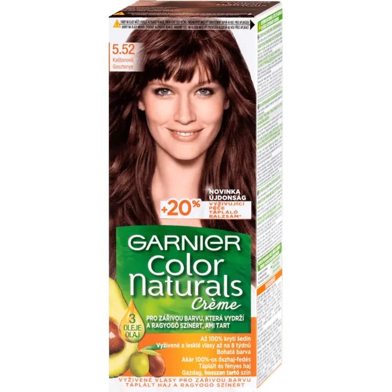 Garnier Color Naturals Creme Hair Color No (5.52) Iridescent Mahogany Garnier Color Naturals Creme Hair Color No (5.52) Iridescent Mahogany