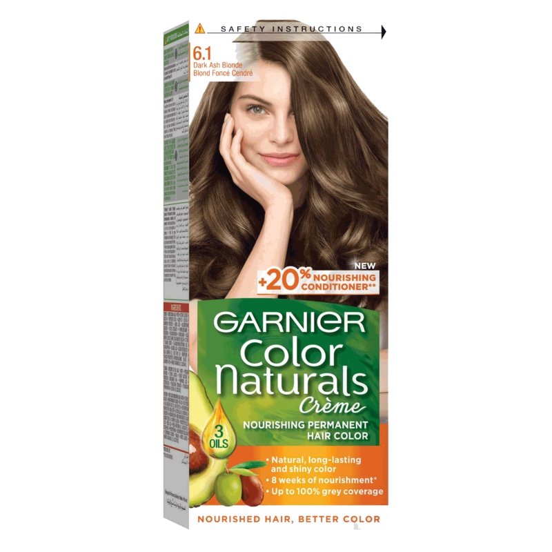 Garnier Color Naturals Creme Hair Color No (6.1) Dark Ash Blonde Garnier Color Naturals Creme Hair Color No (6.1) Dark Ash Blonde