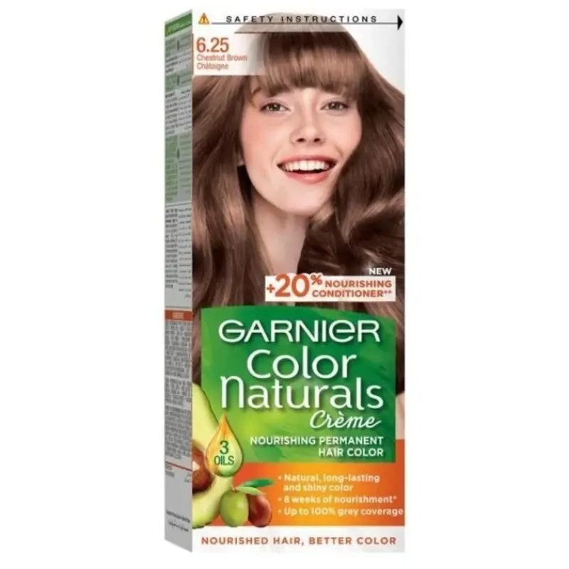 Garnier Color Naturals Creme Hair Color No (6.25) Chestnut Brown Garnier Color Naturals Creme Hair Color No (6.25) Chestnut Brown