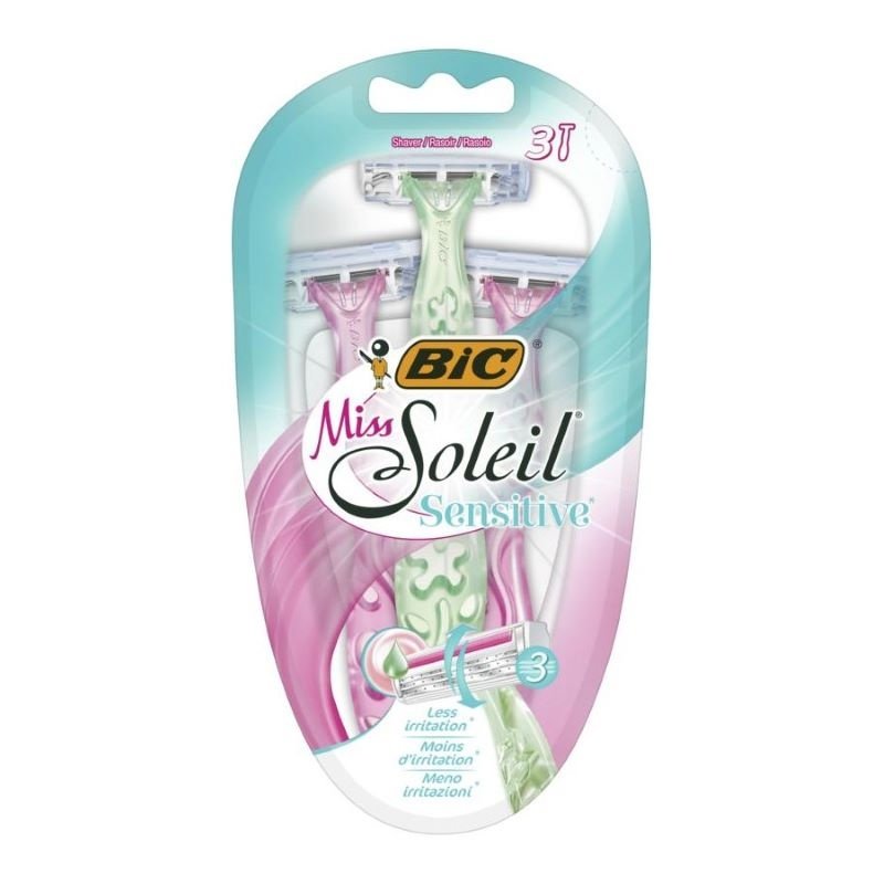 BIC Miss soleil sensitive Women's Disposable Razors 3 Blade 3 Count BIC Miss soleil sensitive Women's Disposable Razors 3 Blade 3 Count