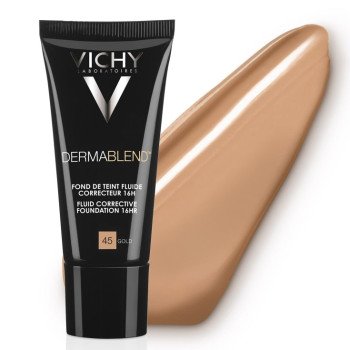 Vichy Dermablend Fluid Foundation 45 Gold 30 ml Vichy Dermablend Fluid Foundation 45 Gold 30 ml