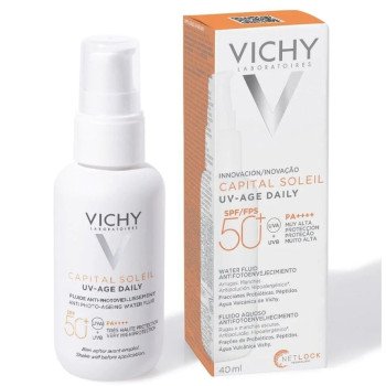 Vichy Capital Soleil Uv Age Daily Spf 50+ Fluid Pa++++ 40 Ml Vichy Capital Soleil Uv Age Daily Spf 50+ Fluid Pa++++ 40 Ml