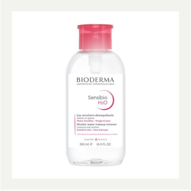 Bioderma Sensibio H2O Makeup Removing Micelle Solution Pump 500ml Bioderma Sensibio H2O Makeup Removing Micelle Solution Pump 500ml