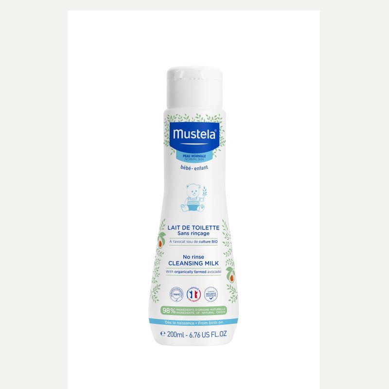 Mustela No-Rinse Cleansing Milk with Organic Avocado 200 ml Mustela No-Rinse Cleansing Milk with Organic Avocado 200 ml