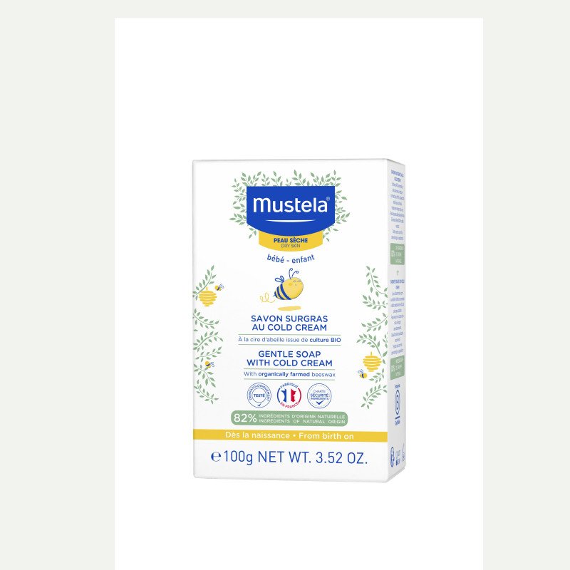 Mustela Gentle Soap with Cold Cream and Beeswax 100 g Mustela Gentle Soap with Cold Cream and Beeswax 100 g