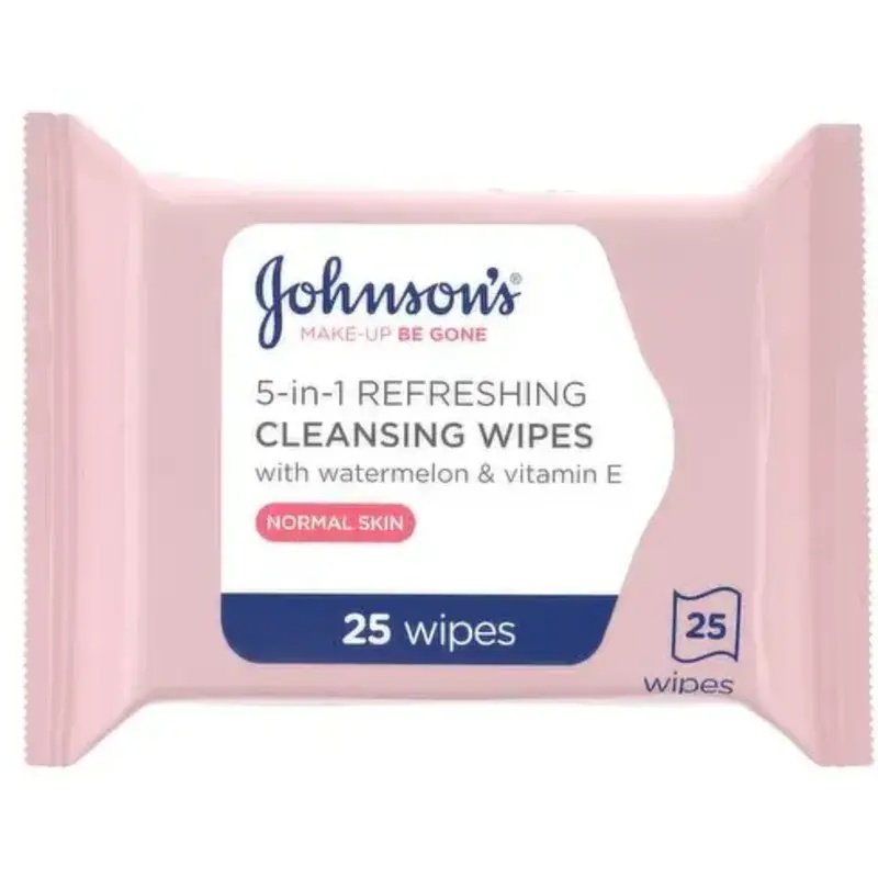 Johnson's Make-Up Be Gone Micellar 5 In 1 Cleansing Wipes Normal Skin 25 Wipes Johnson's Make-Up Be Gone Micellar 5 In 1 Cleansing Wipes Normal Skin 25 Wipes
