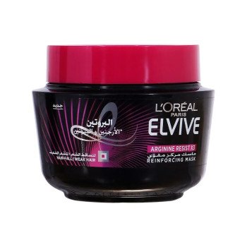 Loreal Elvive Arginine Resist Hair-Fall/Weak Hair Reinforcing Mask 300G Loreal Elvive Arginine Resist Hair-Fall/Weak Hair Reinforcing Mask 300G