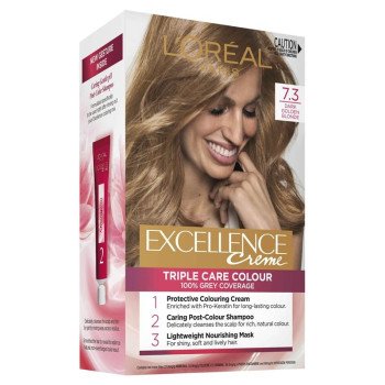 Loreal Excellence Creme Hair Color No (7.3) Dark Golden Blonde Loreal Excellence Creme Hair Color No (7.3) Dark Golden Blonde