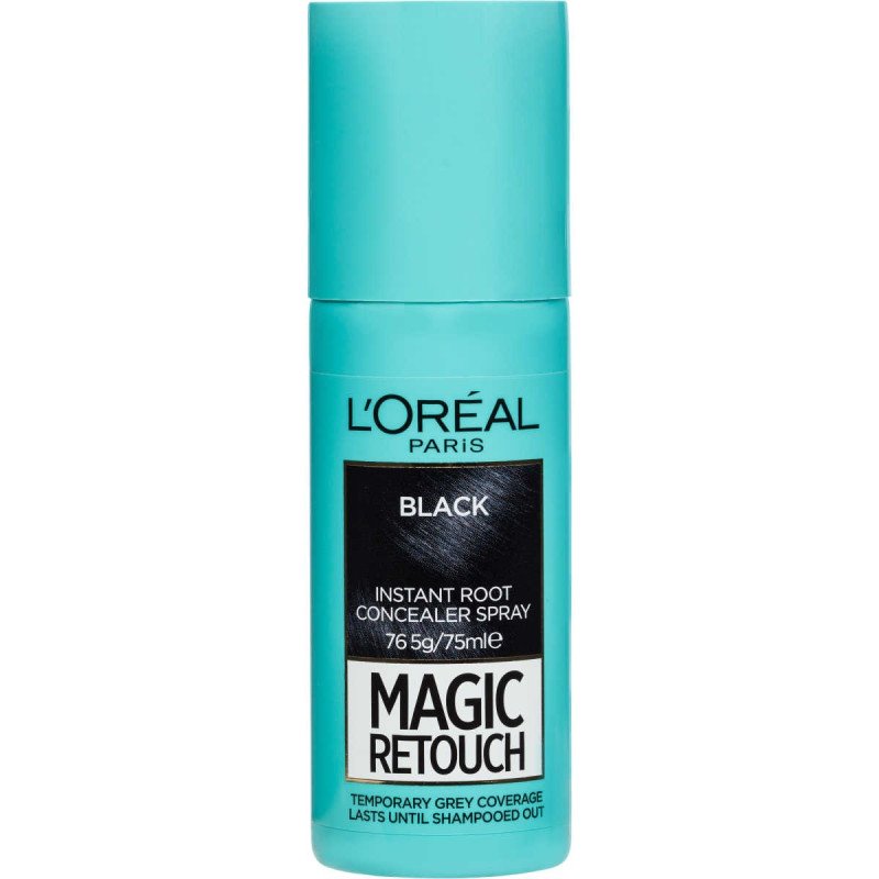 Loreal Magic Retouch Instant Root Concealer Spray Black 75Ml Loreal Magic Retouch Instant Root Concealer Spray Black 75Ml
