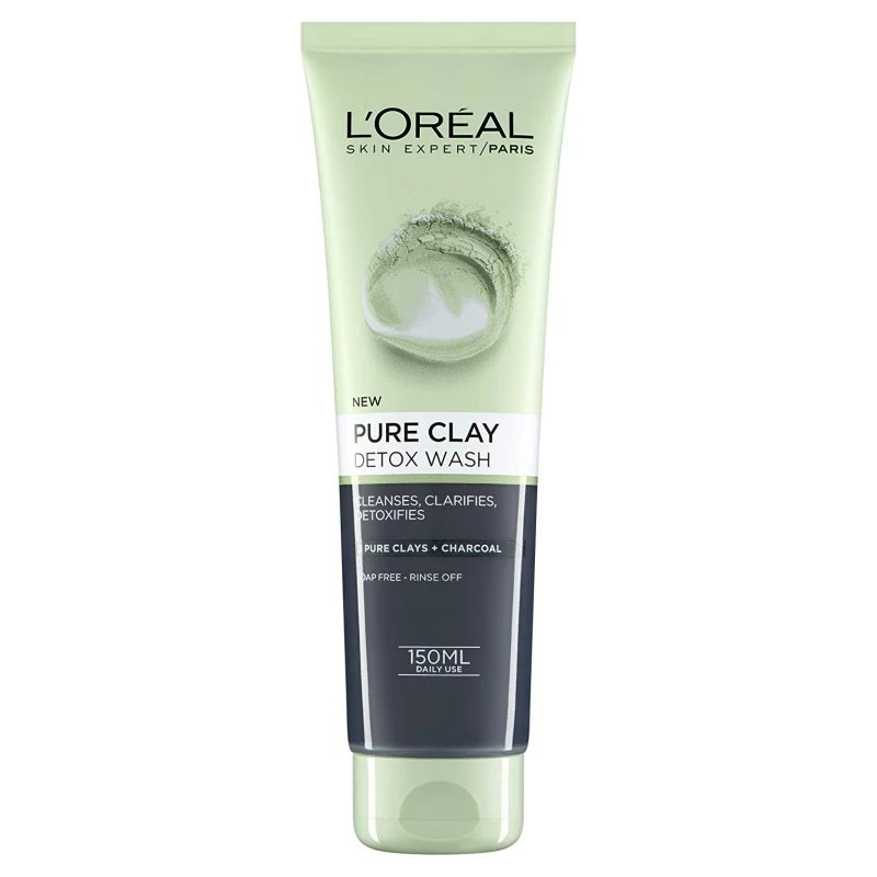 Loreal Pure Clay Detox Face Wash Black 150Ml Loreal Pure Clay Detox Face Wash Black 150Ml