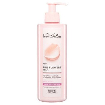 Loreal Fine Flowers Cleansing Milk Dry &Sensitive Skin 400Ml Loreal Fine Flowers Cleansing Milk Dry &Sensitive Skin 400Ml