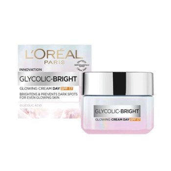 Loreal Glycolic Bright Glowing Spf17 Day Cream 50Ml Loreal Glycolic Bright Glowing Spf17 Day Cream 50Ml