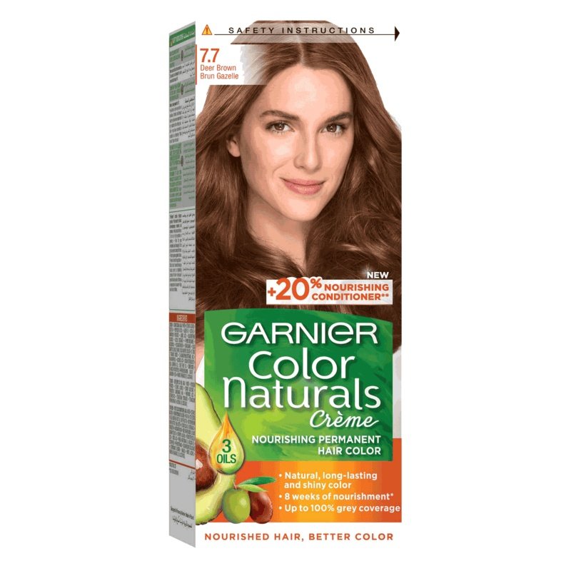 Garnier Color Naturals Creme Hair Color No (7.7) Deer Brown Garnier Color Naturals Creme Hair Color No (7.7) Deer Brown