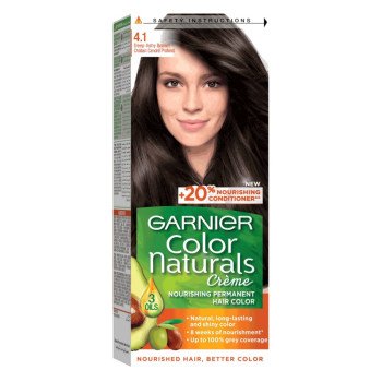 Garnier Color Naturals Creme Hair Color No (4.1) Deep Ashy Brown Garnier Color Naturals Creme Hair Color No (4.1) Deep Ashy Brown
