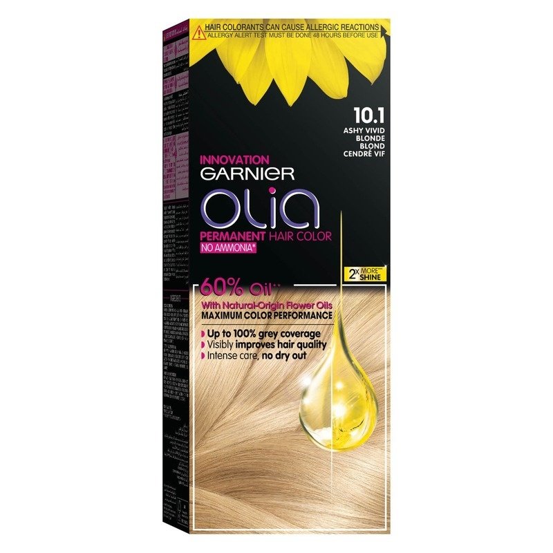 Garnier Olia No Ammonia Permanent Hair color (10.1) Ashy Very Light Blonde Garnier Olia No Ammonia Permanent Hair color (10.1) Ashy Very Light Blonde