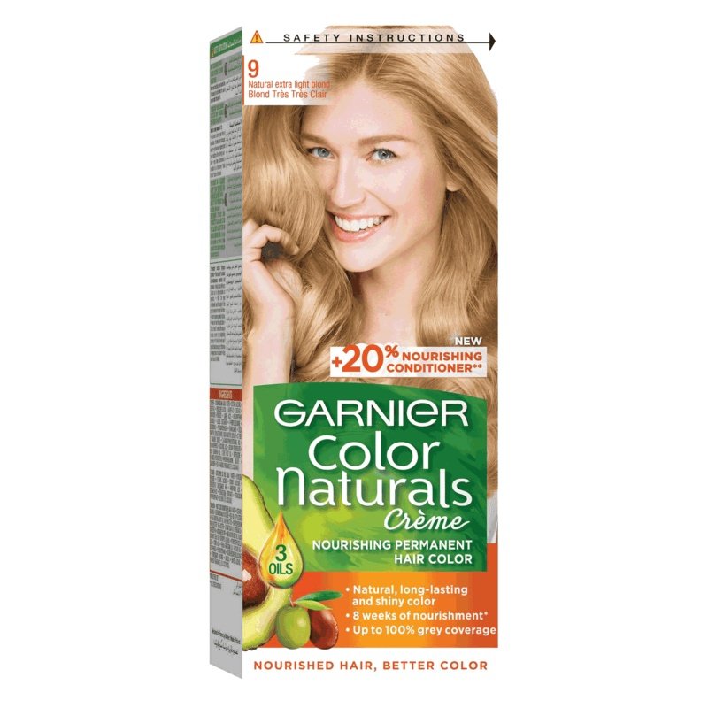 Garnier Color Naturals Creme Hair Color No (9.0) Extra Light Blonde Garnier Color Naturals Creme Hair Color No (9.0) Extra Light Blonde