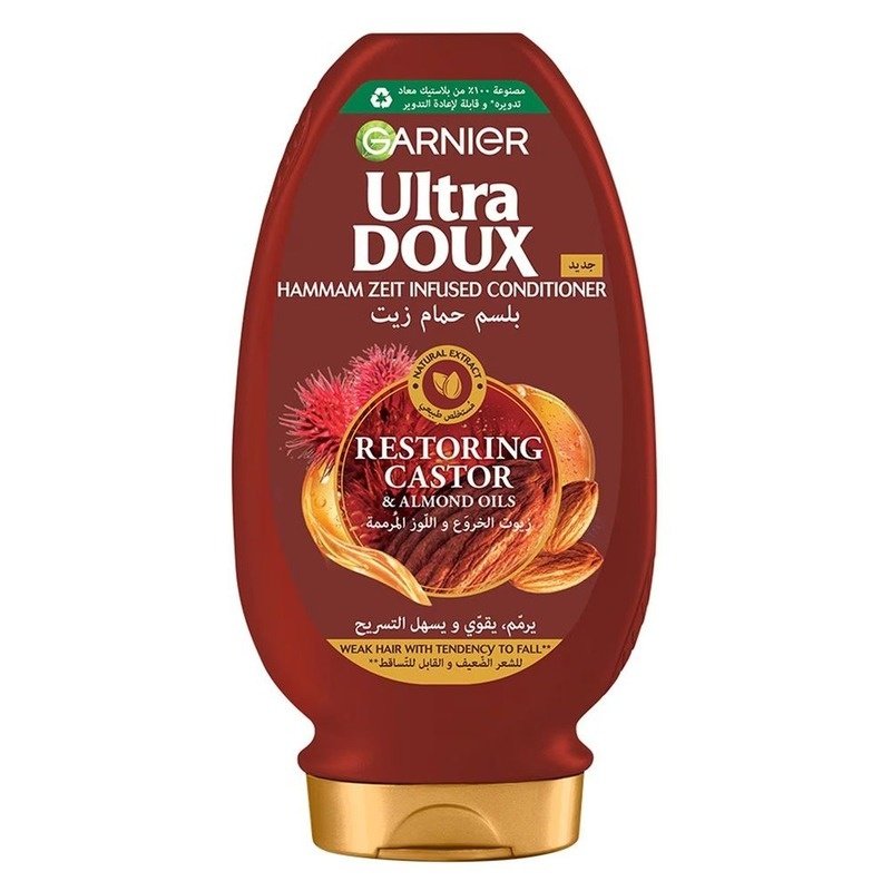 Garnier Ultra Doux Healing Almond & Castor Oil Conditioner 360ml Garnier Ultra Doux Healing Almond & Castor Oil Conditioner 360ml