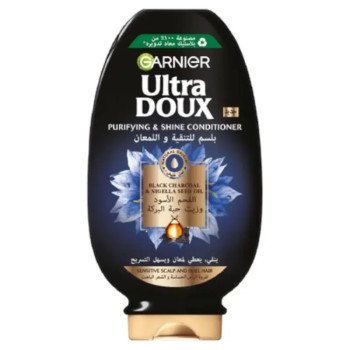 Garnier Ultra Doux Black Charcoal And Nigella Seed Oil Purifying With Shine Conditioner 360ml Garnier Ultra Doux Black Charcoal And Nigella Seed Oil Purifying With Shine Conditioner 360ml
