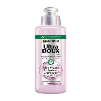 Garnier Ultra Doux Smoothing Leave-In Cream with Rice Water and Starch Extract 200ml Garnier Ultra Doux Smoothing Leave-In Cream with Rice Water and Starch Extract 200ml