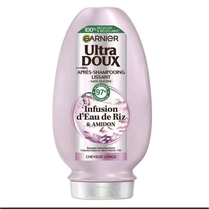 Garnier Ultra Doux Smoothing Conditioner with Rice Water and Starch Extract 360 ml Garnier Ultra Doux Smoothing Conditioner with Rice Water and Starch Extract 360 ml