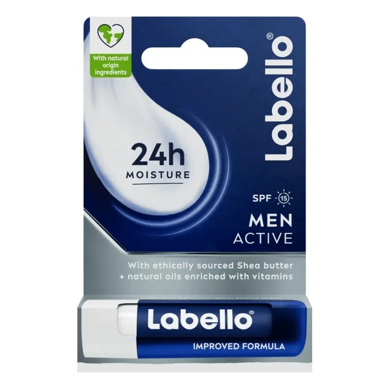 Labello Men Active With SPF 15 Lip Balm 4.8g