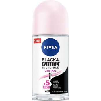 Nivea Anti-perspirant Deodorant Roll-On Black & White Invisible original 50ml Nivea Anti-perspirant Deodorant Roll-On Black & White Invisible original 50ml
