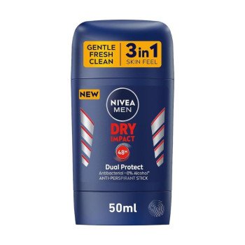 NIVEA MEN Anti-perspirant Deodorant Stick 48h Protection Dry Impact 50ml NIVEA MEN Anti-perspirant Deodorant Stick 48h Protection Dry Impact 50ml