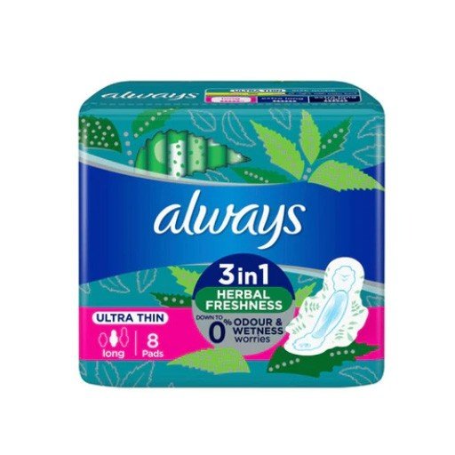 Always Ultra Thin Long With Gel Core 8 Pads Always Ultra Thin Long With Gel Core 8 Pads