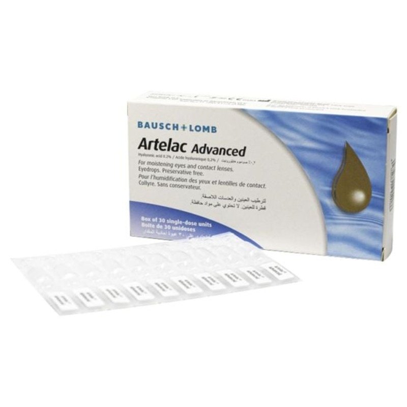 Artelac Advanced 0.2% - Eye Drop - 30Pcs X 0.5 ml Artelac Advanced 0.2% - Eye Drop - 30Pcs X 0.5 ml