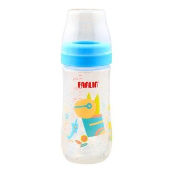 Farlin Crystal Clear Feeding Bottle Large 6M+ 240Ml Blue Farlin Crystal Clear Feeding Bottle Large 6M+ 240Ml Blue