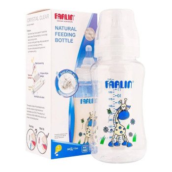 Farlin Natural Feeding Bottle Wide Neck L 360Ml 6M+ Farlin Natural Feeding Bottle Wide Neck L 360Ml 6M+