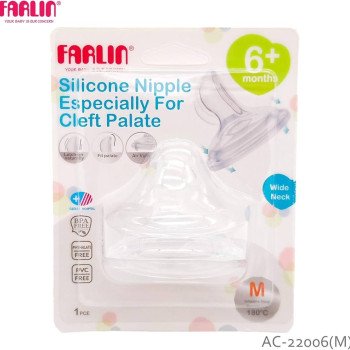 Farlin Silicon Nipple Especiale For Cleft Palate M 6+ Months Farlin Silicon Nipple Especiale For Cleft Palate M 6+ Months
