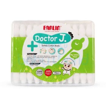 Farlin Doctor J Safety Cotton Buds 60Pcs Farlin Doctor J Safety Cotton Buds 60Pcs