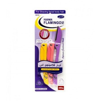Feather Flamingo S Facial Hair Razor Blades 3 Count Feather Flamingo S Facial Hair Razor Blades 3 Count