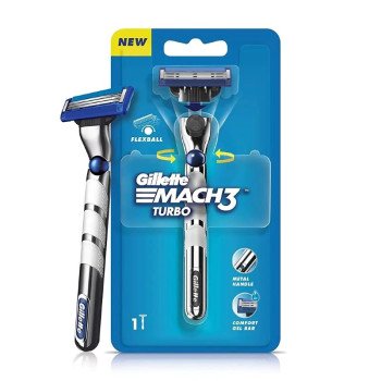 Gillette Mach3 Turbo Razor + 1 Razor Blade Gillette Mach3 Turbo Razor + 1 Razor Blade