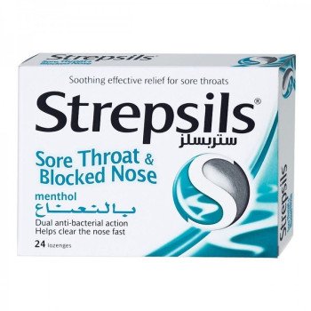 Strepsils Menthol 24 Lozenges Strepsils Menthol 24 Lozenges