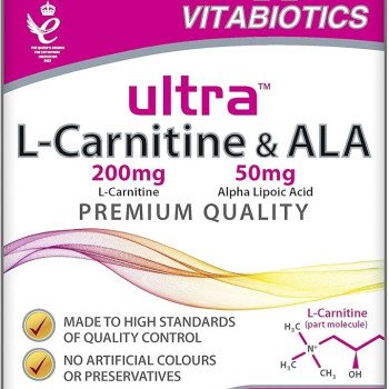 Vitabiotics Ultra L-Carnitine & Ala 60 Tablets Vitabiotics Ultra L-Carnitine & Ala 60 Tablets