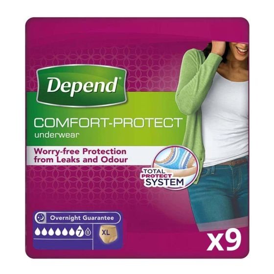Depend Underwear Women (L/Xl) 120-150Cm 9 Pants