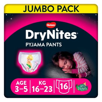 Drynites For Girle (3-5) 16-23Kg 16 Pants Drynites For Girle (3-5) 16-23Kg 16 Pants