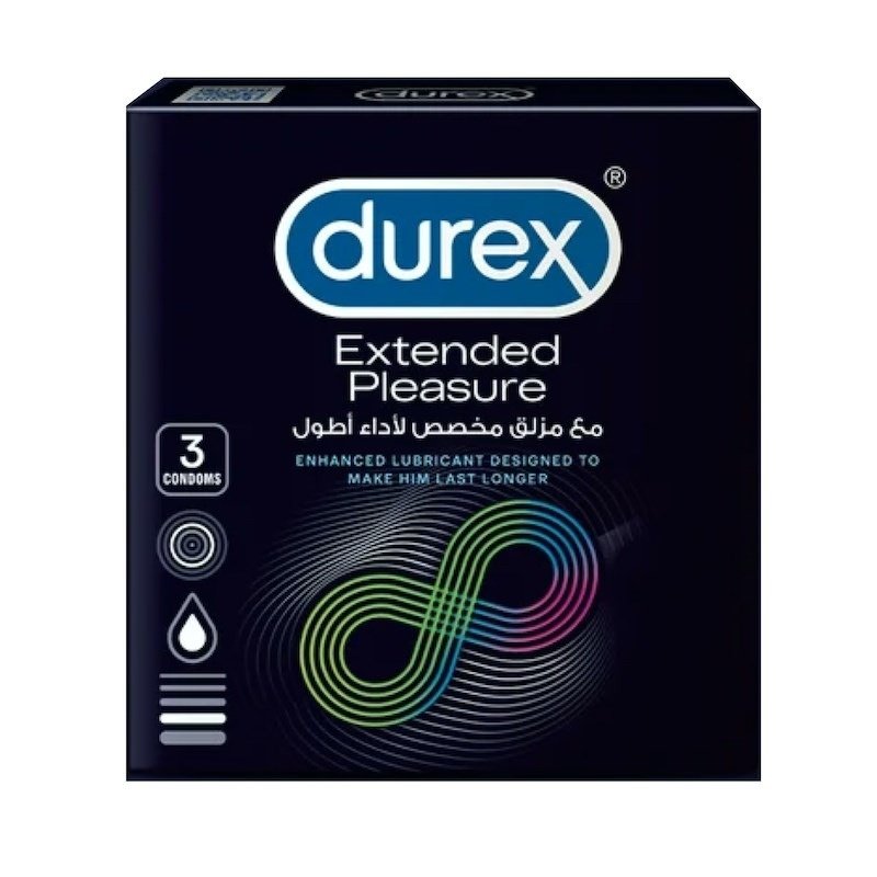Durex Extended Pleasure 3 Condoms (Performa) Durex Extended Pleasure 3 Condoms (Performa)