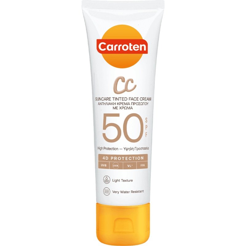 Carroten CC Suncare SPF50 Tinted Face Cream 50ml