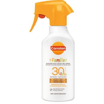 Carroten Family Suncare Face & Body Milk Spray 270ml Carroten Family Suncare Face & Body Milk Spray 270ml